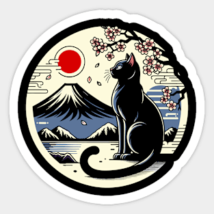 Kawaii Cat Anime Japanese Retro Funny Cat Sticker